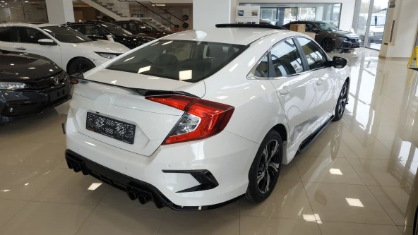 Honda Civic Uyumlu Fc5 2016-2020 Concept Model Arka Tampon Ek Piano Black Detaylı - 4