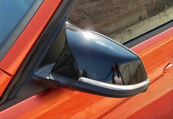 Bmw 3 Uyumlu Serisi F30 2012-2018 Ayna Kapağı Piano Black - 4