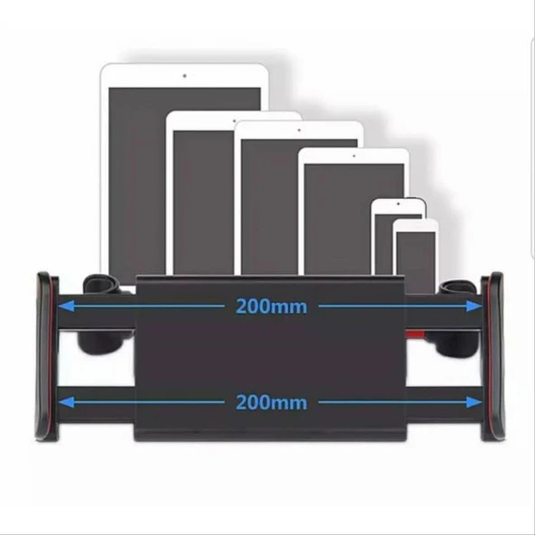 Telefon & Uyumlu Tablet Tutucu Koltuk Arkası - Resim 2