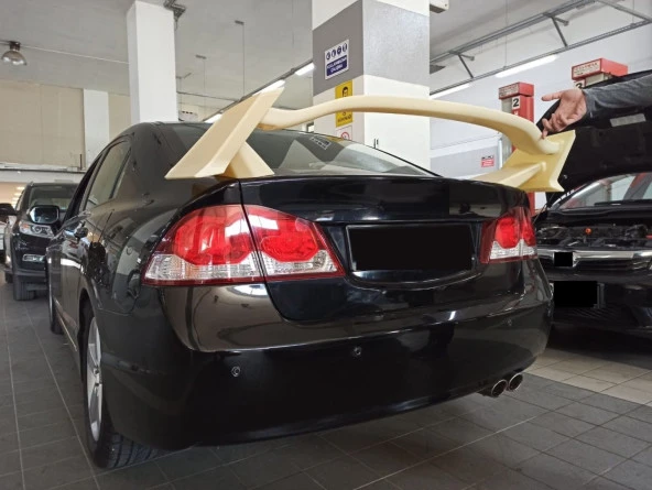 Honda Civic Uyumlu Fd6 2006-2012 Rr Spoiler (Boyasız) - Resim 3