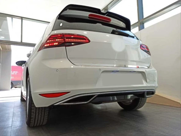 Volkswagen Golf Uyumlu 7 2013-2017 Difüzör Parlak Siyah - 4