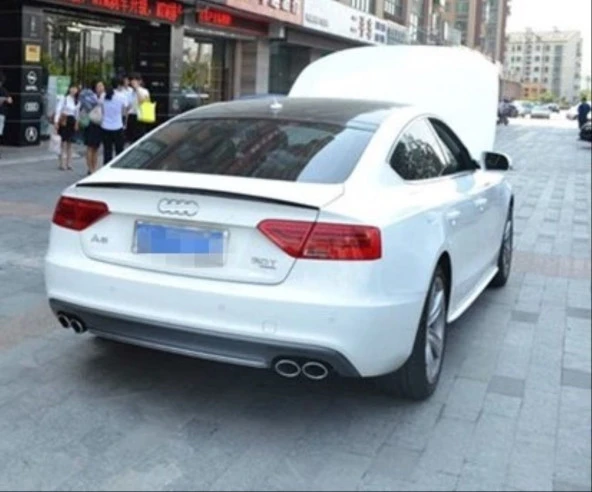 Audi A5 Uyumlu 2009-2016 Spoiler - Piano Black (Parlak Siyah) - Resim 3