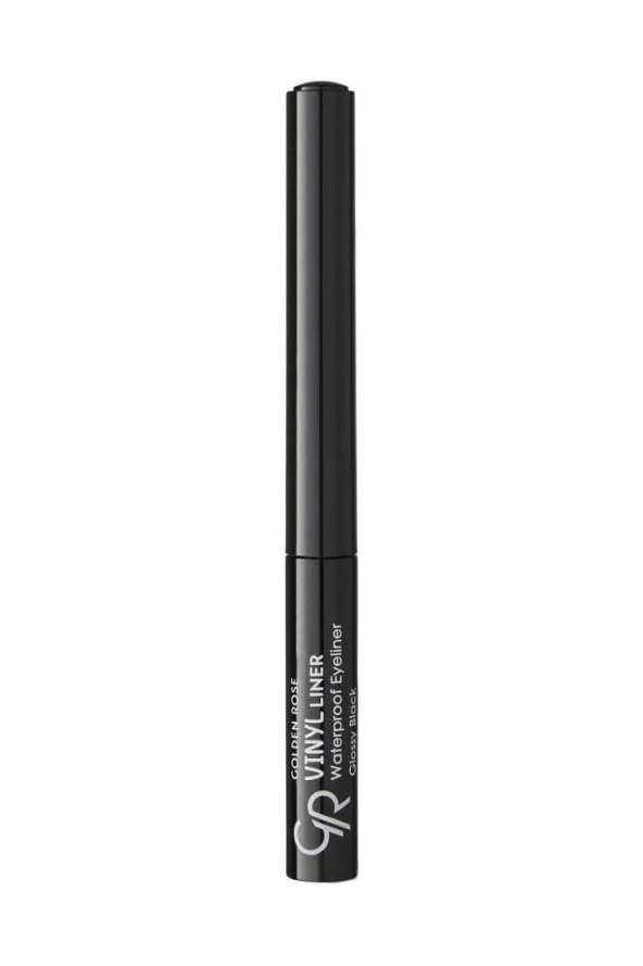 Golden Rose Suya Dayanıklı Siyah Eyeliner - Vinyl Liner Waterproof Glossy Black