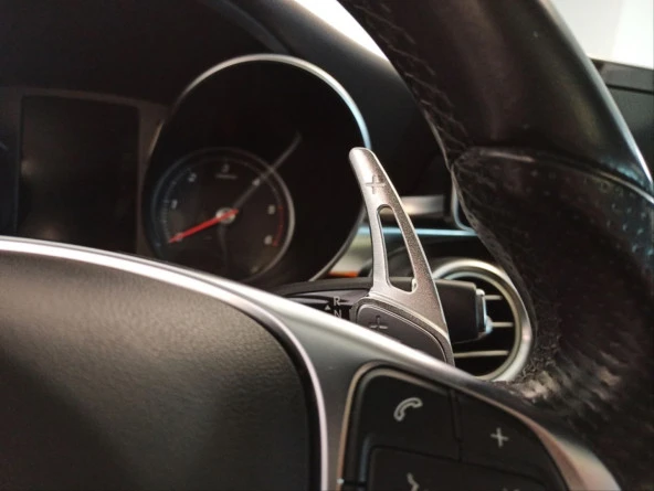 Mercedes 2015+ Uyumlu C- Glc- Gle- S- Cla- Gla Paddle Shift (F1 Vites Kulakçık) Silver - 3