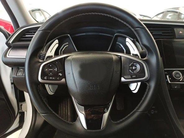 Honda Civic Uyumlu Fc5-Fk7 2016-2020 Paddle Shift Silver - Resim 2