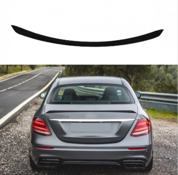 Mercedes W213 Uyumlu 2016-2019 E63 S Spoiler - Piano Black - 2