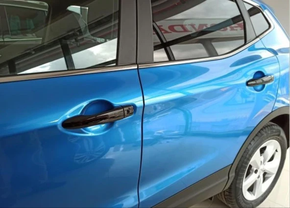 Nissan Qashqai Uyumlu 2014-2020 Kapı Kolu Kaplama - Piano Black - Resim 4