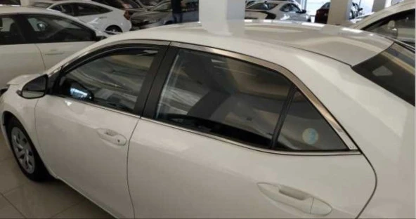 Toyota Corolla Uyumlu 2013-2016 Cam Çıtası Nikelaj - 2
