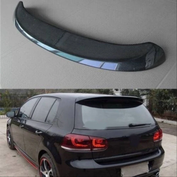 Volkswagen Golf Uyumlu 6 Spoiler (Piano Black) - Resim 3