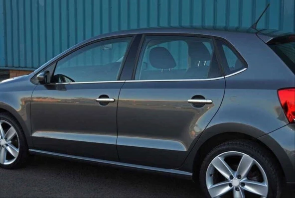 Volkswagen Polo Uyumlu 2009-2017 Cam Çıtası Nikelaj - 4