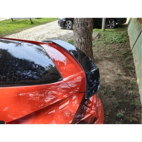 Honda Civic Uyumlu Fc5 2016-2020 Turbo Spoiler Işıksız (Boyasız) - Resim 2