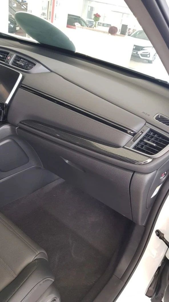 Honda Cr-V Uyumlu 2017+ Karbon Göğüslük Kaplama 2 Parça - Resim 4