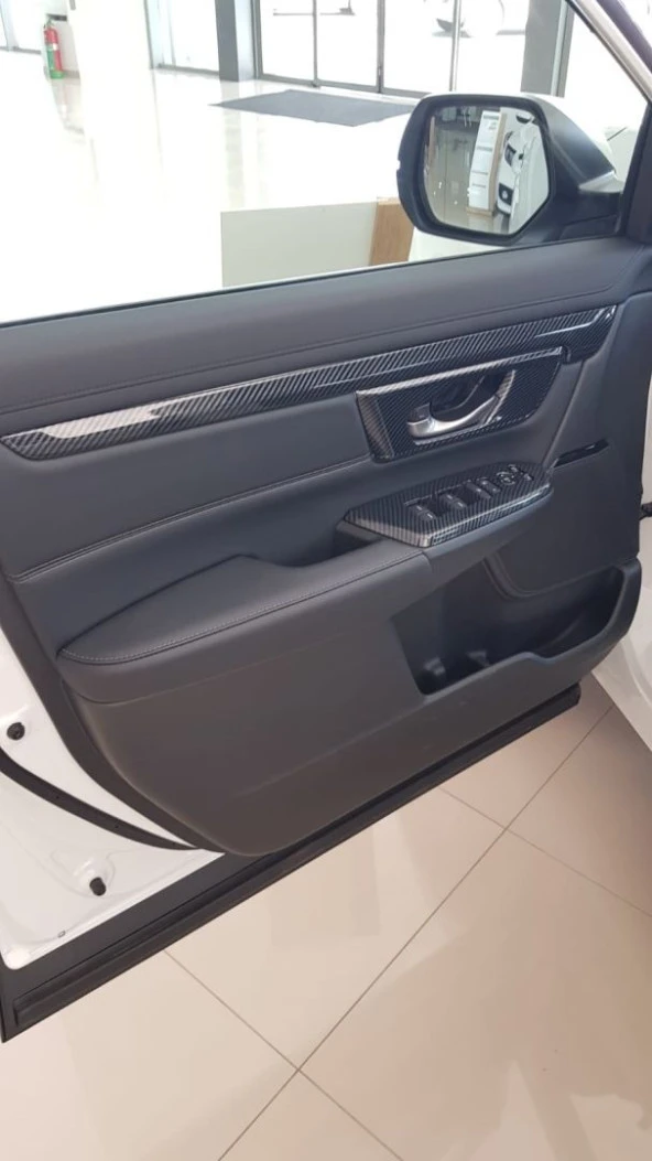 Honda Cr-V Uyumlu 2017+ Karbon Kapı Döşeme Çıtası - Resim 4
