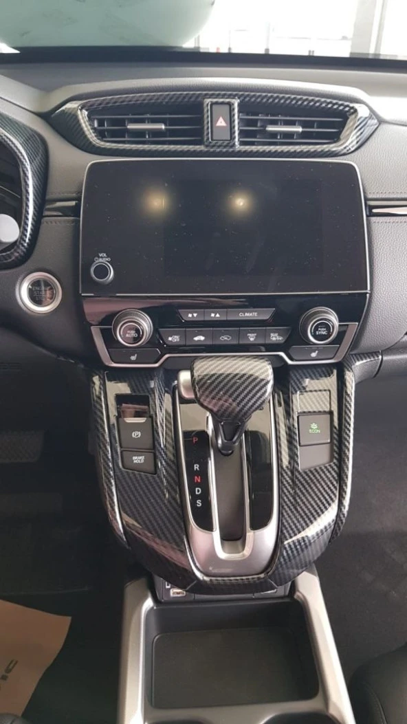 Honda Cr-V Uyumlu 2017+ Karbon Orta Menfez Kaplama - Resim 3