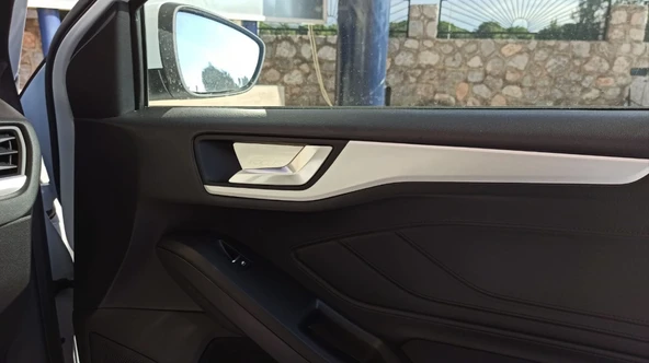 Ford Focus Uyumlu 2019+ Kapı Kolu İç Açma Kaplama-Silver - Resim 2
