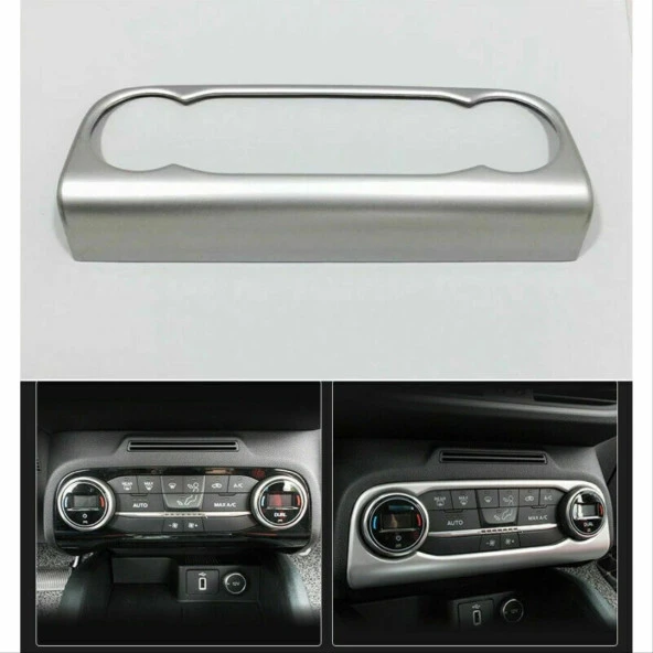 Ford Focus Uyumlu 2019+ Klima Panel Kaplama Silver (ABS) - Resim 4