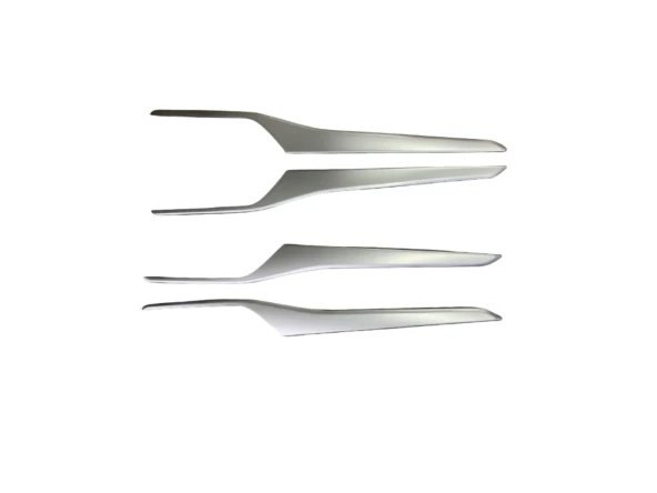 Ford Focus Uyumlu 2019+ Panel Kaplama Kalın Model - Silver (ABS) - Resim 3