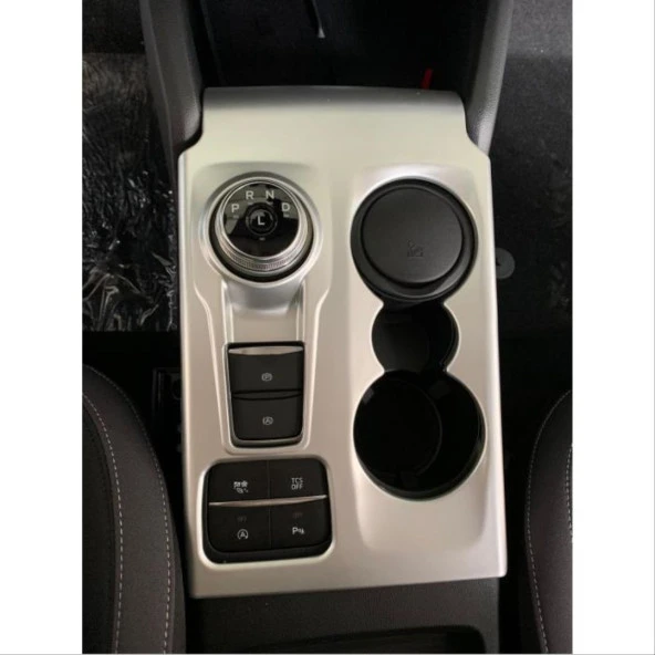 Ford Focus Uyumlu 2019+ Vites Konsol Kaplama Silver(ABS) - Resim 2
