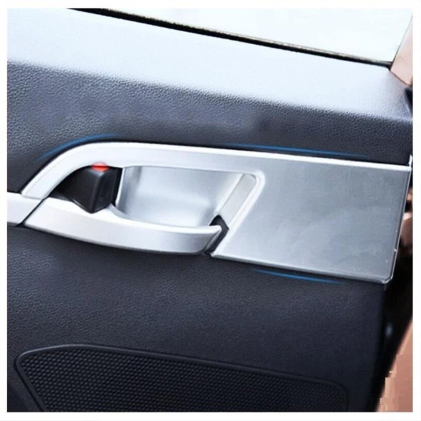 Hyundai Elantra Uyumlu 2016-2019 İç Kapı Kolu Kaplama - Silver (ABS)