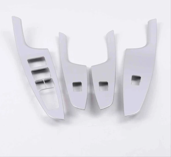 Hyundai Tucson Uyumlu 2015-2018 Kapı Kolçak Kaplama Silver - Resim 4