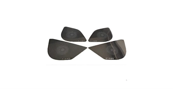 Toyota C-Hr Uyumlu 2016-2019 Hoparlör Kaplama Titanyum Siyah - Resim 2