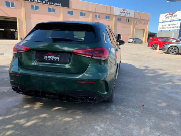 Mercedes A45 Uyumlu W177 Hatchback 2019+ Difüzör & Egzoz Seti - Siyah Egzoz İle - 4