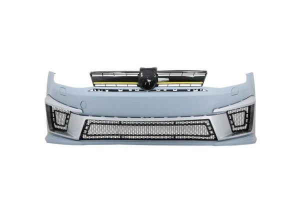 Volkswagen Golf Uyumlu 7 Mk7 2012-2018 Ön Tampon + Panjur R400 - Resim 4