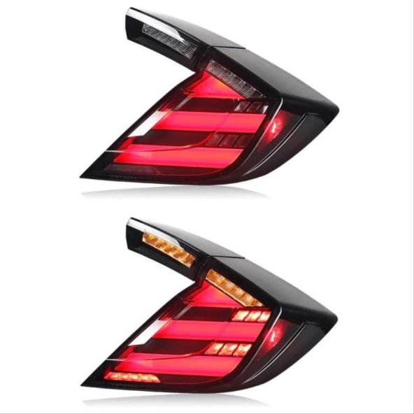 Honda Civic Uyumlu Fk7 2016-2020 Hatchback LED Stop Smoke - Resim 3