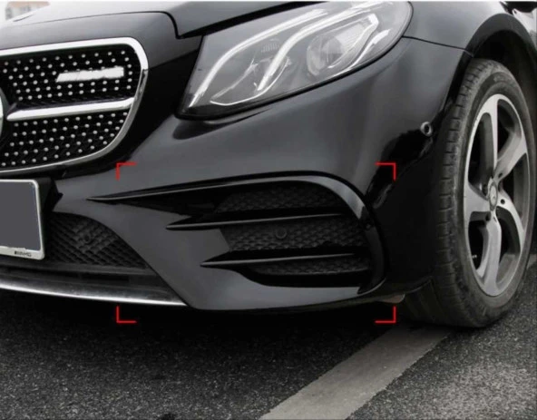 Mercedes W213 Uyumlu 2016-2019 E & C238 Coupe E63 Ön Tampon Bıçakları - 2