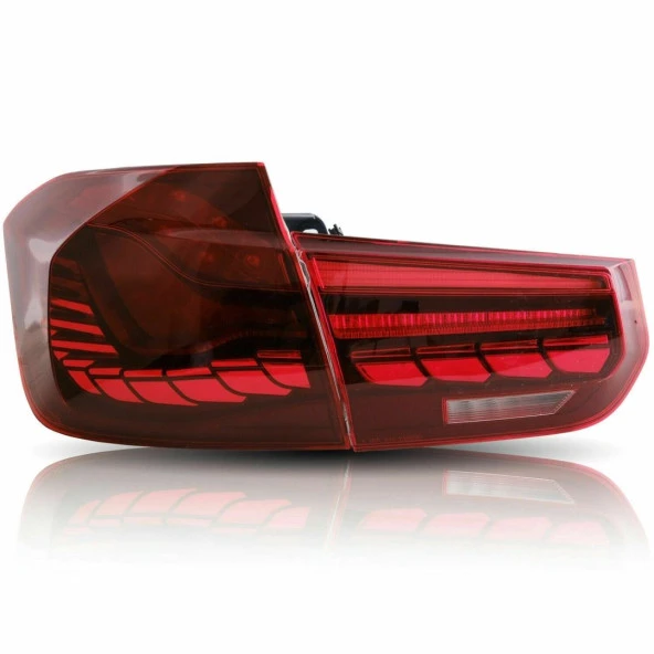Bmw 3 Uyumlu Serisi F30 Dragon LED Stop Dinamik Animasyonlu - Kırmızı - 2
