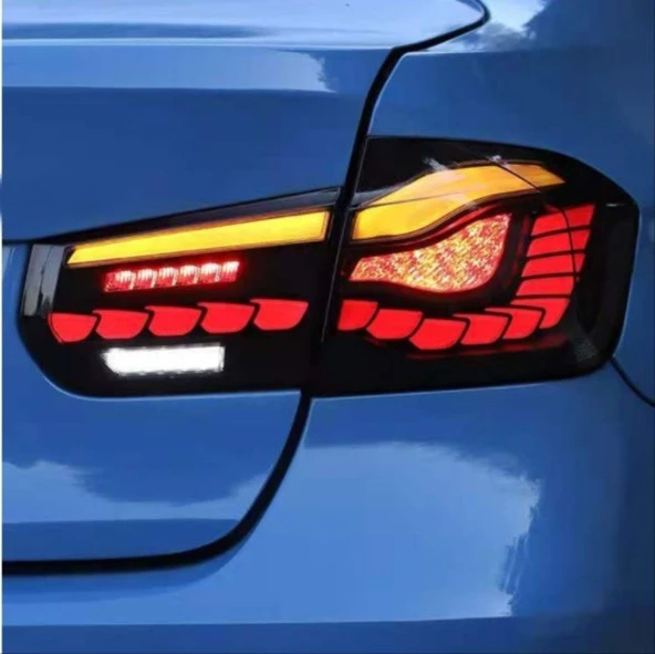 Bmw 3 Uyumlu Serisi F30 Dragon LED Stop Dinamik Animasyonlu - Kırmızı - 3
