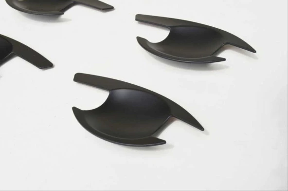 Mitsubishi L200 Uyumlu 2014+ İç Kapı Kolu Kaplama Siyah - Resim 2