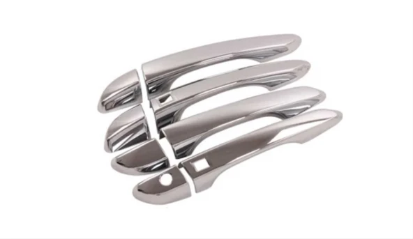 Hyundai Kona Uyumlu Kapı Kolu Kaplama Smart - Krom - Resim 2