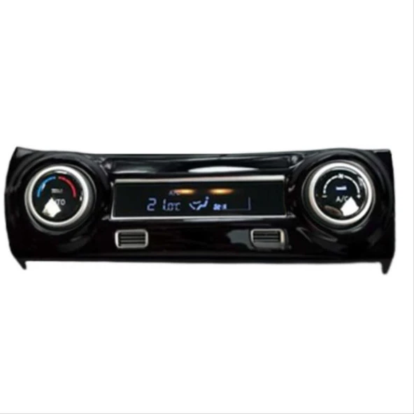 Hyundai Kona Uyumlu Klima Düğme Kaplama - Piano Black - Resim 2