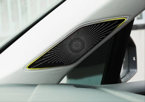Volkswagen Golf Uyumlu 8 Harman Kardon Tweeter Kaplama - Titanyum Siyah (Life Style İmpression Paket İçin) - 2