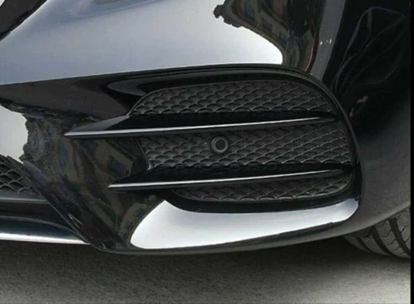 Mercedes W177 Uyumlu A Serisi 2019+ Ön Tampon Bıçakları - 4 Parça - Piano Black - 2