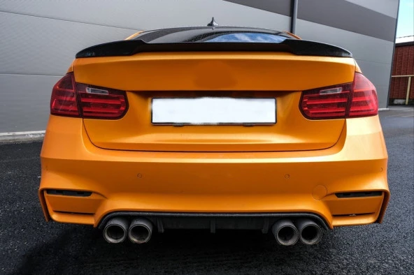 Bmw 3 Uyumlu Serisi (2012-2018) F30 M4 Spoiler - Piano Black - Resim 3