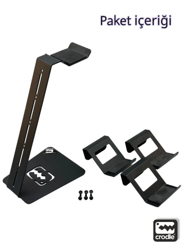 Metal Gaming Çok Fonksiyonlu Ps4 Ps5 Xbox Joystick Kontroller Tutucu Ve Kulaklık Dikey Standı - 5