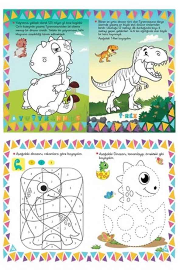 Kuru Boya Hediyeli Eğitici Etkinlikli Boyama Seti 40 Kitap - 3