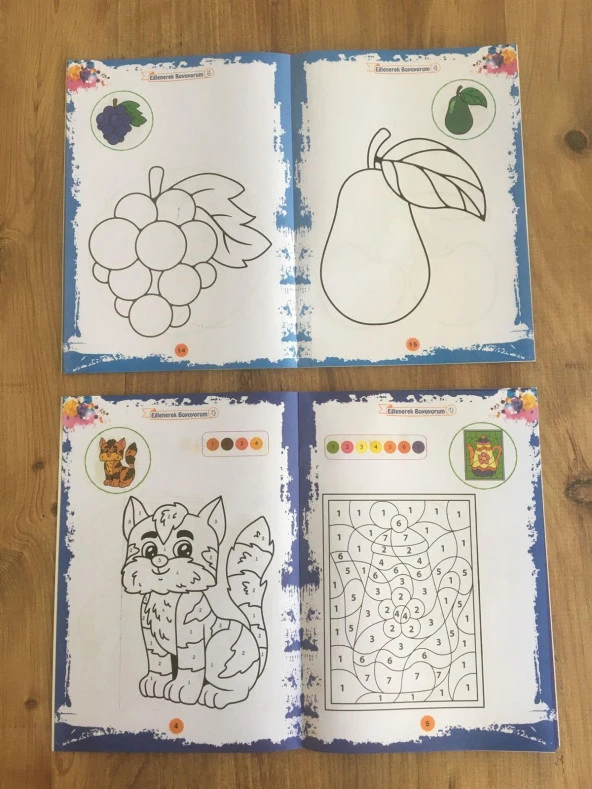Kuru Boya Hediyeli Eğitici Etkinlikli Boyama Seti 40 Kitap - 5