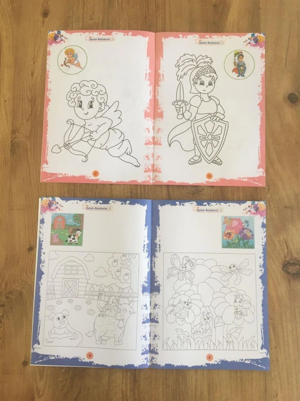 Kuru Boya Hediyeli Eğitici Etkinlikli Boyama Seti 40 Kitap - 6