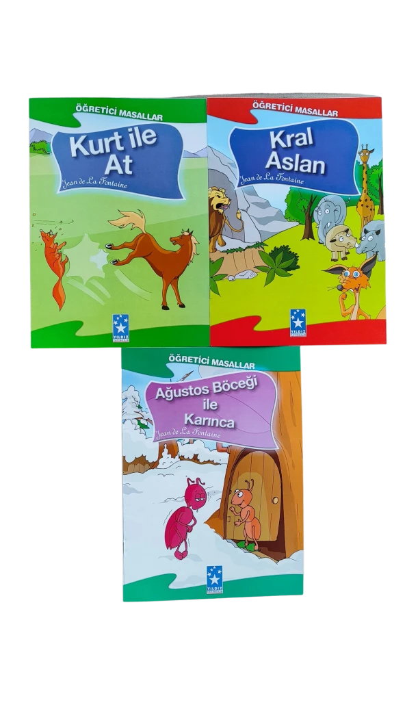LA FONTAİNE MASALLARI SETİ 1. SINIFLAR İÇİN BÜYÜK BOY RESİMLİ 15 KİTAP - 6