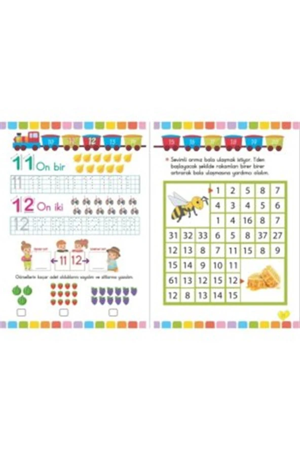 Okul Öncesi Matematik Çalışmaları ve Eğitici Etkinlikli Boyama Seti 10 Kitap - 2