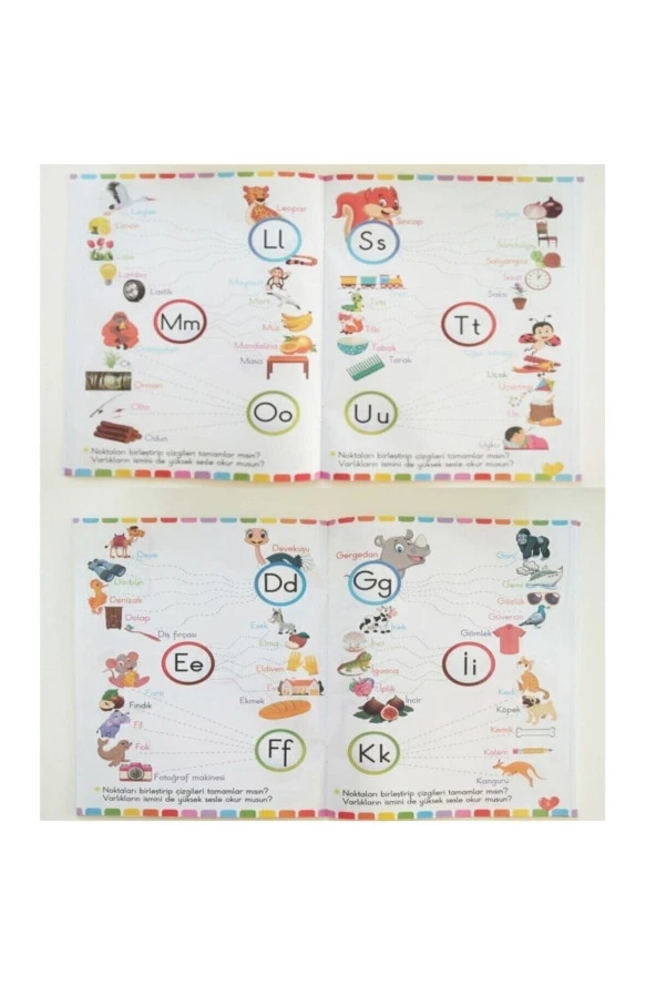 Okul Öncesi İngilizce ve Çizgi Çalışmaları Eğitim Seti 10 Kitap - 4