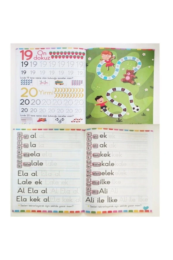 Okul Öncesi İngilizce ve Çizgi Çalışmaları Eğitim Seti 10 Kitap - 5