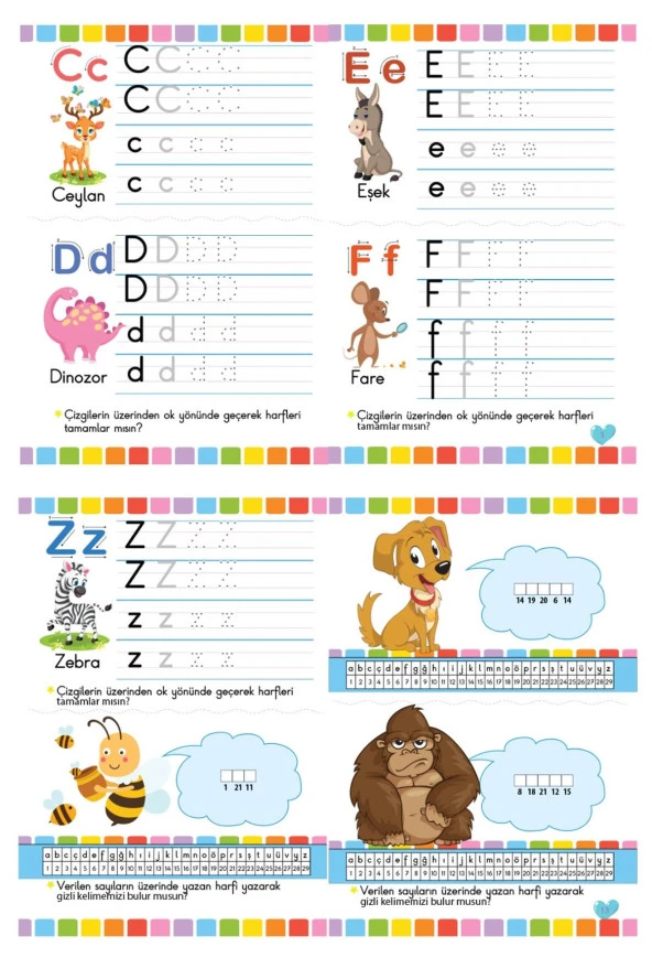 4 - 6 Yaş Okul Öncesi Çizgi Çalışmaları Seti 5 Kitap - 4