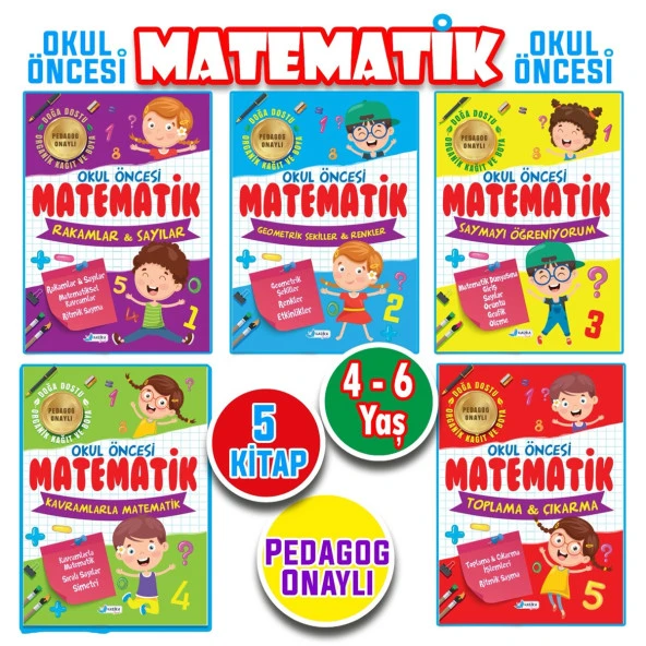4 - 6 Yaş Matematik, Kodlama ve Dikkat ve Zeka Geliştirici Etkinlik Seti 15 Kitap - 3