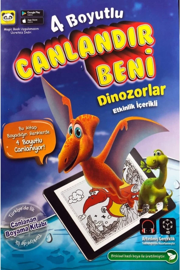 3 Boyutlu Canlanan Kitaplar 4D Boyama Seti 5 Kitap - 3