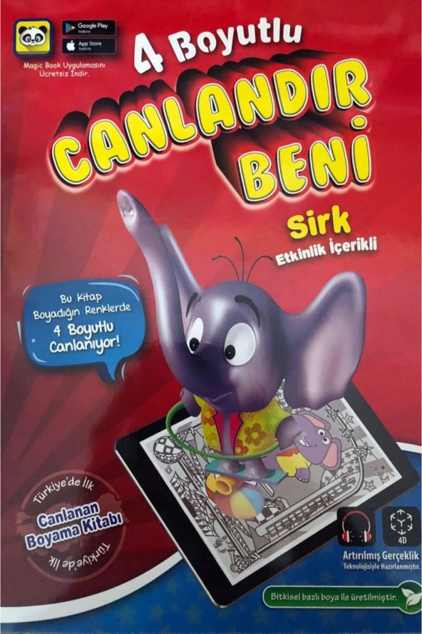 3 Boyutlu Canlanan Kitaplar 4D Boyama Seti 5 Kitap - 5