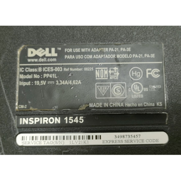 Dell inspiron 1545 ALT KASA SORUNSUZ - 2